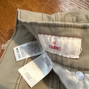Lucky Brand Tan Khaki Pants with Red Logo Tag
